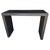 Minimalist console table made from suar wood with an impressive three inch thick top and legs. Charred sanded and sealed...