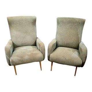 Italian Mid Century Chairs After Marco Zanuso For Sale