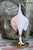 Mid-Century Modern 1960s Murano Pink Glass & Brass Calla Lily Table Lamp For Sale - Image 3 of 6