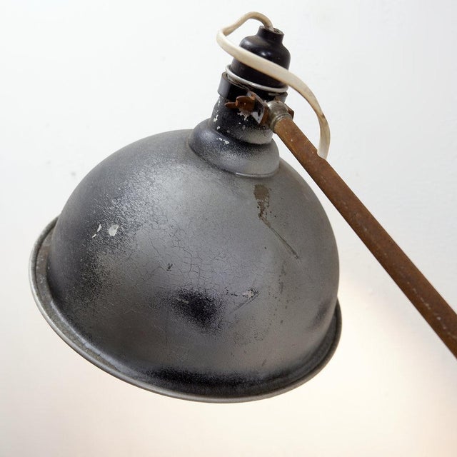 Industrial Articulating Floor Lamp, 1930s For Sale - Image 13 of 16