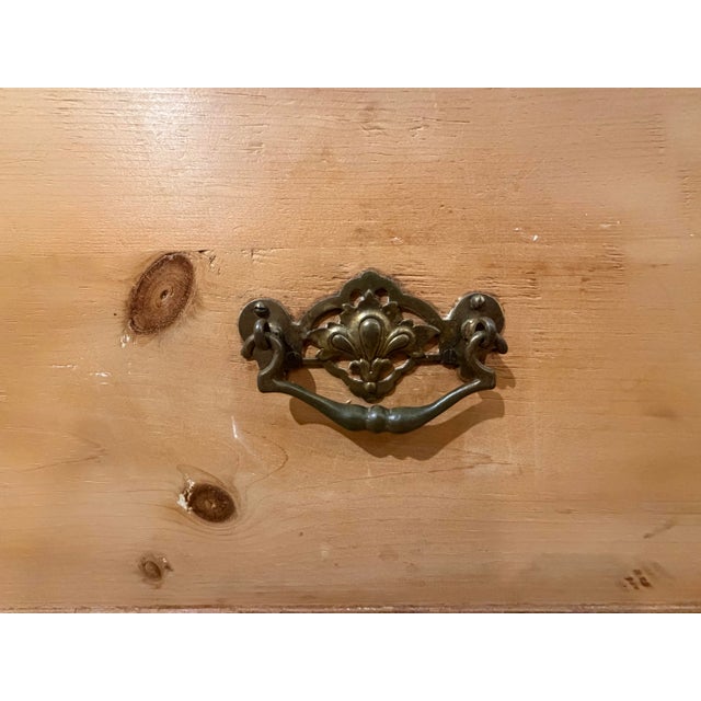 Antique Scrubbed Pine Armoire For Sale - Image 10 of 11