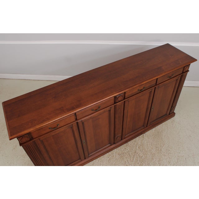 Italian Neoclassical Cherry Sideboard For Sale - Image 13 of 16