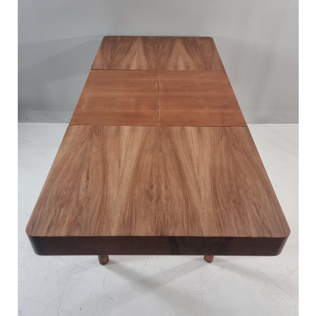Art Deco Dining Table in Walnut, 1960s For Sale - Image 9 of 16