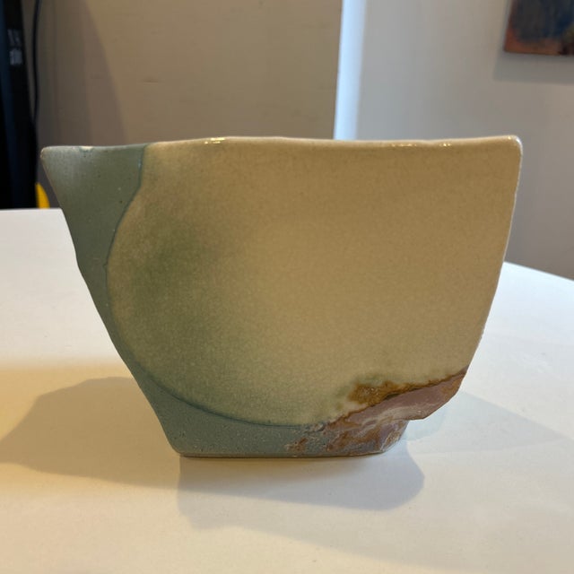 Ceramic Tony Evans Original Vintage “Ancient Sands” Signed Pottery Vase For Sale - Image 7 of 11