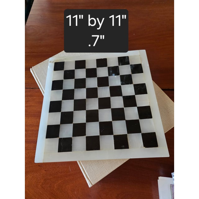 Onyx Marble and Onyx Chess Board For Sale - Image 8 of 10
