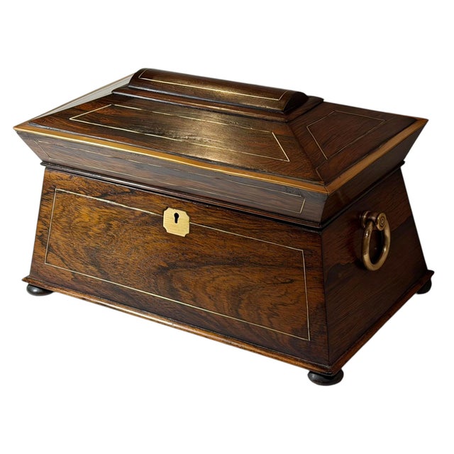 Early 19th Century Early 19th Century English Regency Tea Caddy For Sale - Image 5 of 16