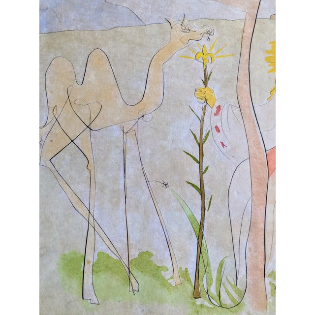 Salvador Dalí­, La Cour Du Lion (The Court of the Lion), 1974, Original Hand-Signed Color Engraving For Sale - Image 11 of 14