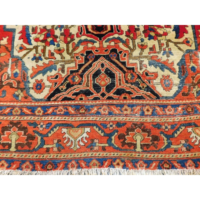 1930s Antique Persian Saruck Farahan Rug. 4'x 6'8" For Sale - Image 5 of 12