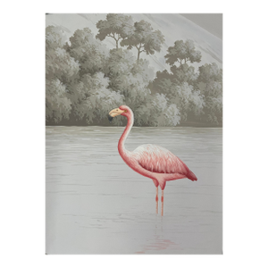 Sample for Hand Painted Flamingo Wallpaper