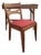 1920s Heywood Wakefield Wooden Chair With Red Seat For Sale