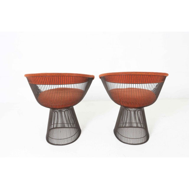 Mid-Century Modern Attributed to Warren Platner for Knoll Dining Chairs 1970s - Pair For Sale - Image 3 of 13