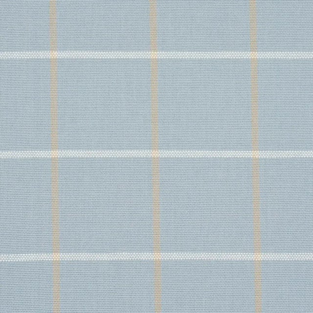 Contemporary SAMPLE - Schumacher X Mark D. Sikes Frannie Windowpane Fabric In Light Blue For Sale - Image 3 of 4