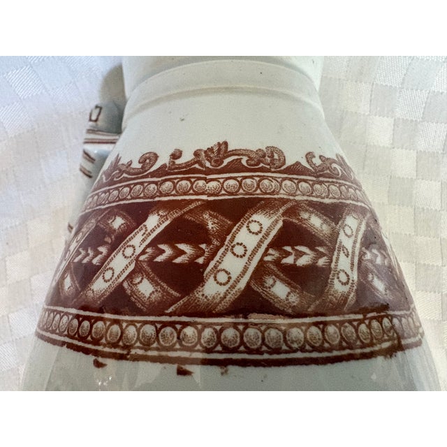 Mid 19th Century English Brown Transfer Ware Pitcher For Sale - Image 12 of 12