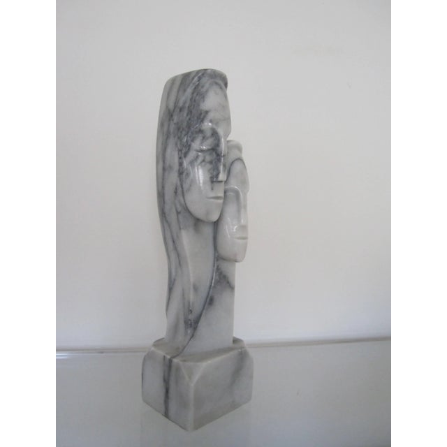 Late 20th Century Marble Male Female Sculpture For Sale - Image 5 of 10