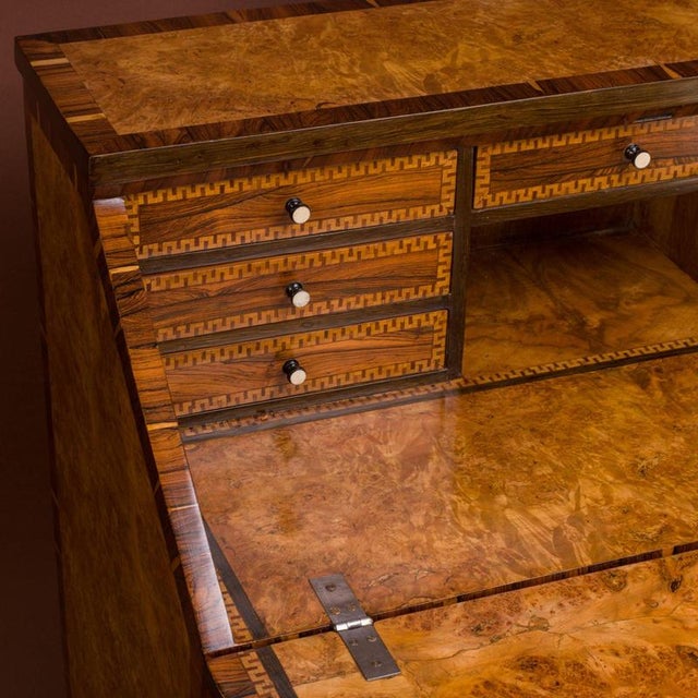 Neoclassical Writing Desk with Marquetry, 1826 For Sale - Image 10 of 18