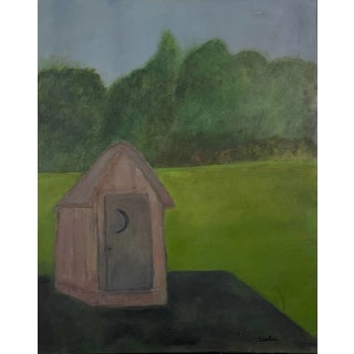 Raymonde Desabres (French, 1925-2020). - Folk Art "Grandpa's Structural Achievement", Signed (Ca. 1980, Aoc) For Sale