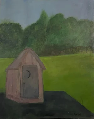 Raymonde Desabres (French, 1925-2020). - Folk Art "Grandpa's Structural Achievement", Signed (Ca. 1980, Aoc)