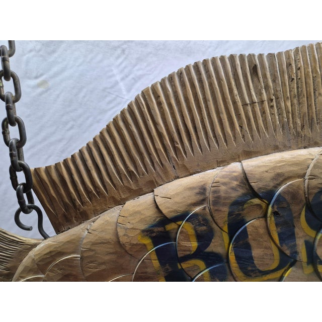 American Boston Fish Market Trade Sign For Sale - Image 3 of 12