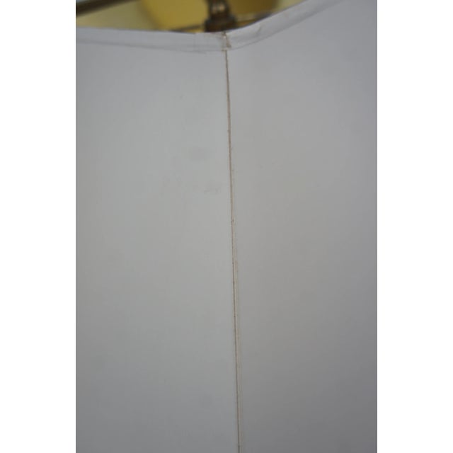 1980s Chapman Ceramic and Brass Hollywood Regency Chinoiserie Pagoda Table Lamp For Sale - Image 9 of 13