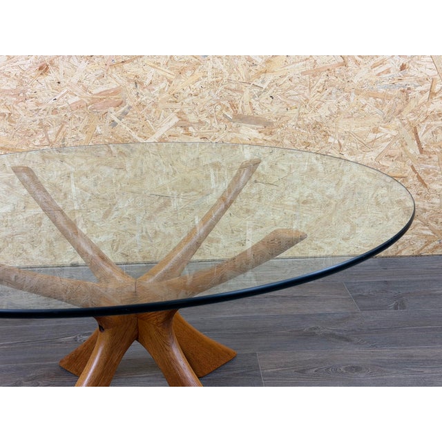 Teak Coffee Table T118 Glass by Illum Wikkelso for Niels Eilersen, 1970s For Sale - Image 8 of 18