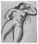 Jean Delpech, Nude, Original Watercolour, Mid-20th Century For Sale