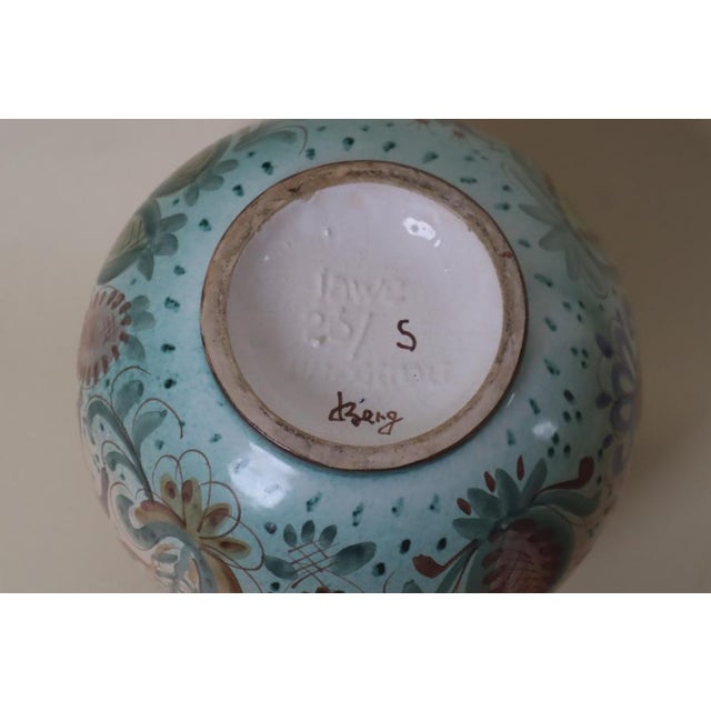 Renaissance-Style Faience Vase with Hunting Motifs, 1950s For Sale - Image 4 of 12
