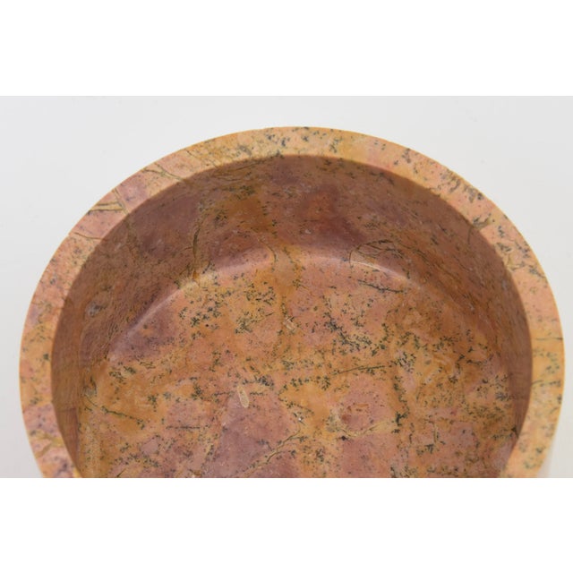 Light Pink Vintage 1950's Soapstone Jewelry or Keepsake Box For Sale - Image 8 of 10