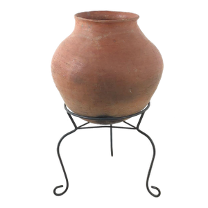 Large Pottery Jar on Later Custom Stand, Mexico Circa 1930