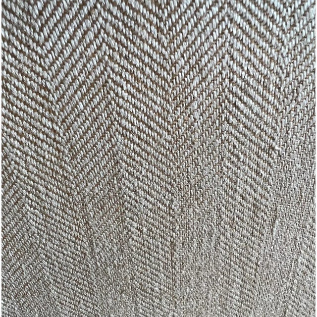 Rift Oak & Upholstered Lair Arm Chair From the Madeline Stuart Collection For Sale - Image 9 of 10