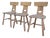 Beech Dining Chairs, 1960, Set of 3 For Sale