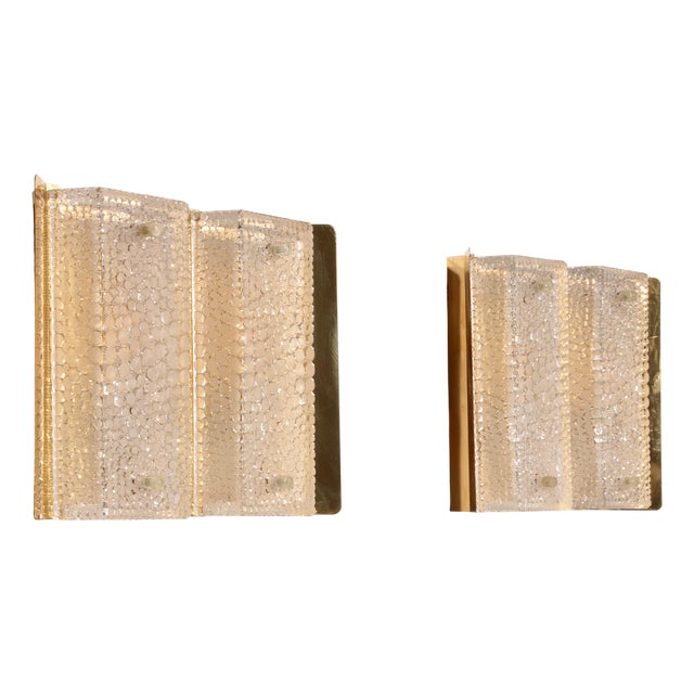 Design Wall Lamps by Falkenbergs Belysning, Sweden, 1960s, Set of 2 For Sale