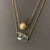 Traditional Golden South Sea Pearl Sapphire Necklace 14 Karat Gold Certified For Sale - Image 3 of 4
