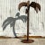Vintage Monumental Patinated Metal Palm Tree For Sale - Image 4 of 8