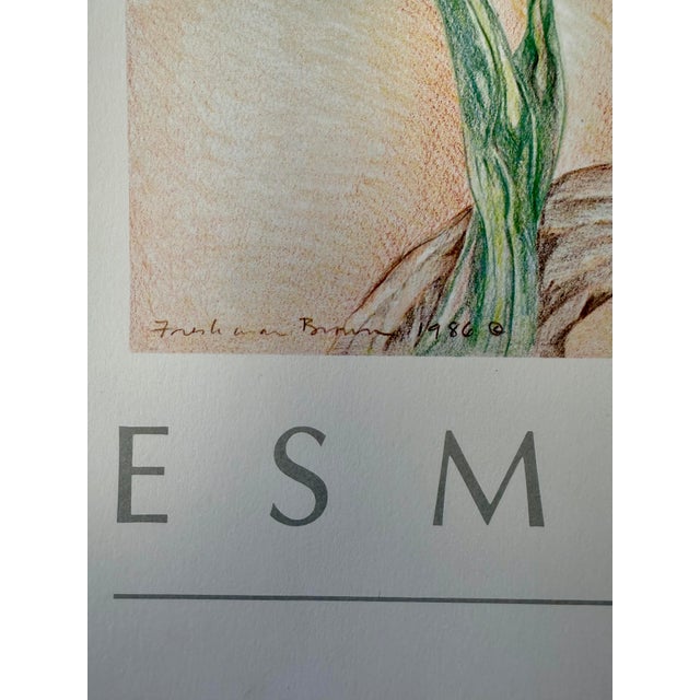 1980s 1987, Pelican, Offset Lithography Print, Artist Louise Freshman Brown For Sale - Image 5 of 6