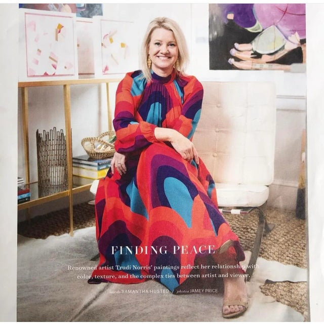 Expressionist Portrait Painting, She Can Wait if She Wants by Trudi Norris For Sale - Image 12 of 12