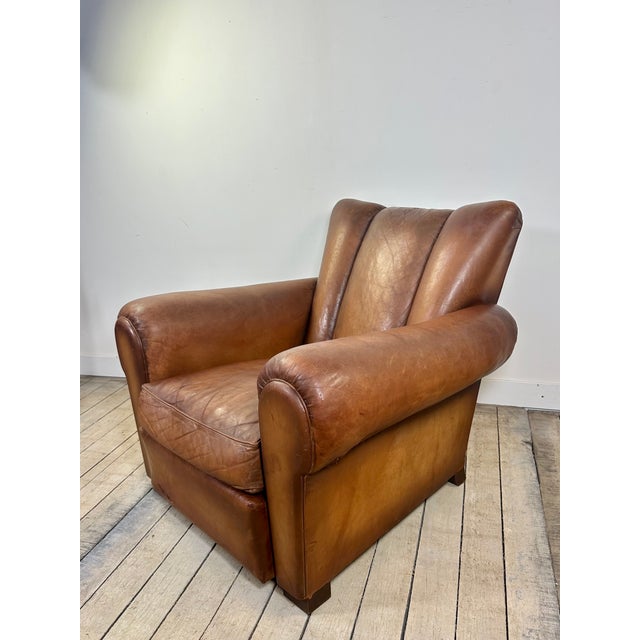 Vintage Leather Club Chair, 1950s For Sale - Image 13 of 13