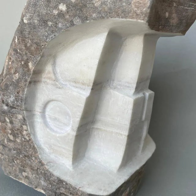 Contemporary Geometrical Force in Nature Marble Sculpture by Tom Von Kaenel For Sale - Image 3 of 9