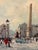 Stunning 20th Century oil painting by French artist Marcel Maurice Brisson of the Place de la Concorde in Paris in winter....