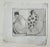 1970s unsigned etching of two seated figures.