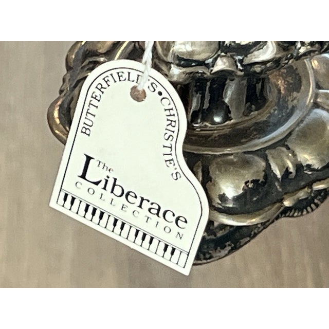 Liberace Collection Sterling Silver 22.5" Candelabra With Christie's Provenance For Sale - Image 11 of 18