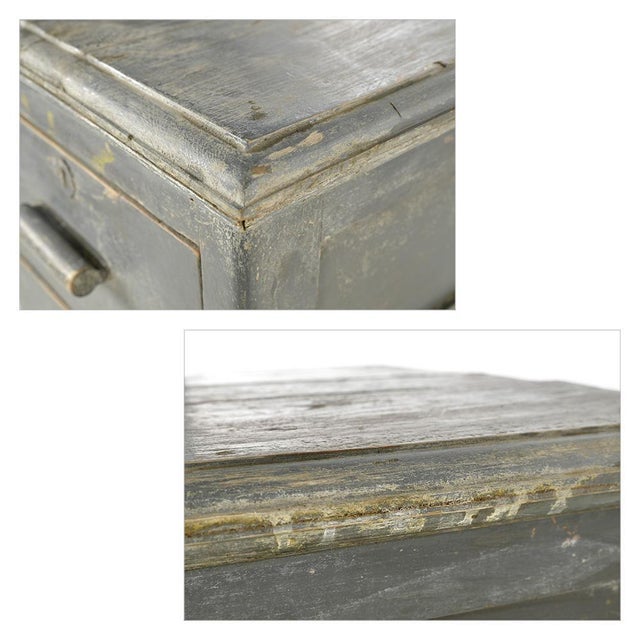 6-Drawer Storage Column in Weathered Wood For Sale - Image 5 of 7