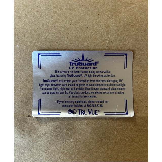 Vintage Original Large Framed Pastel of a Tiger in Safari For Sale - Image 9 of 9