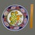 Vintage Hand Painted Vibrant Floral Fruit Ceramic Made in Greece Platter For Sale - Image 4 of 8