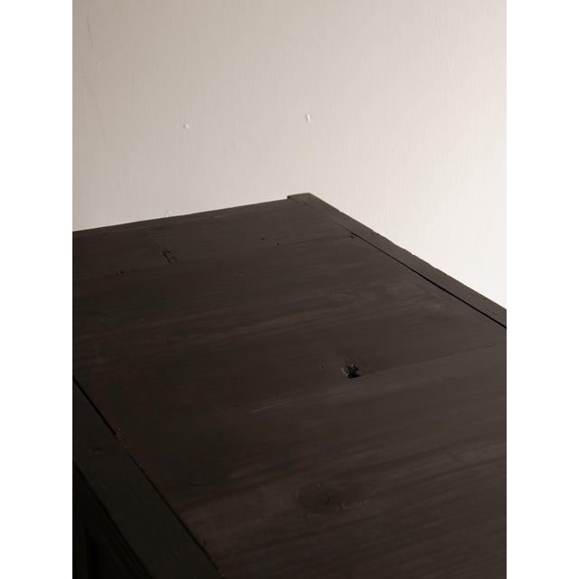 Japanese Antique Wabi Sabi Black Tansu 1860s-1900s / Chests Cabinet For Sale - Image 18 of 18