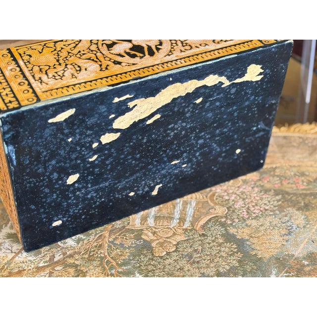 Vintage Wood Carved Box for Jewelry or Secrets! For Sale - Image 4 of 11