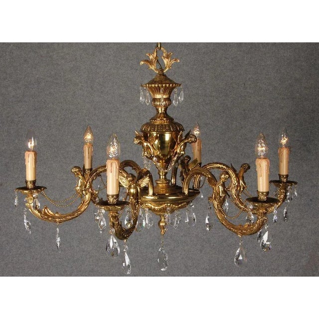 Art Nouveau Bronze Lamp, 1910s For Sale - Image 4 of 18