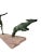 1920s Marcel Bouraine / Demarco, Art Deco Hunting Atlanta or Diana Figure with Antelope, 1920s, Metal on Stone Base For Sale - Image 5 of 9