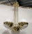 Gold Round Murano Glass and Brass Chandelier, 2000s For Sale - Image 8 of 10