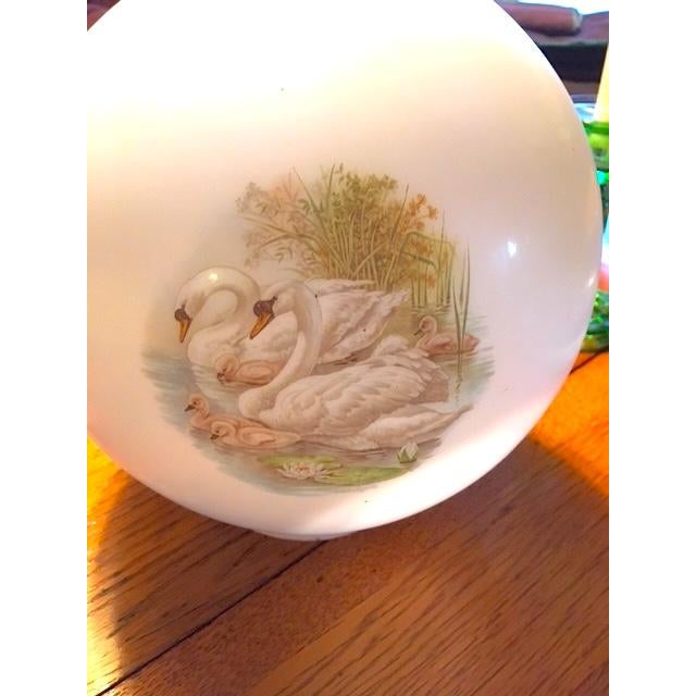 Art Nouveau 19th Century Art Nouveau Brass Converted Oil Lamp From Messengers For Sale - Image 3 of 17