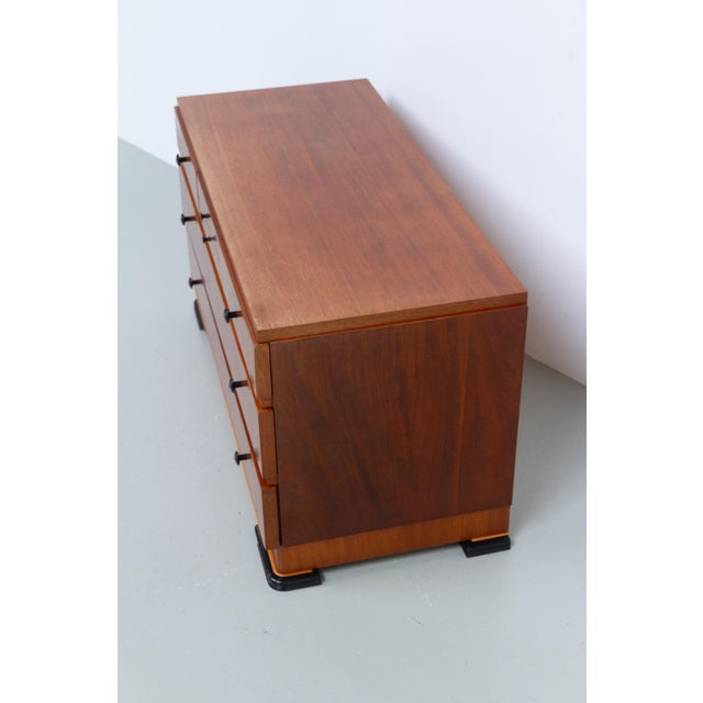 Art Deco Danish Low Mahogany Dresser, 1930s For Sale - Image 17 of 18